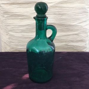 Glass jar with glass topper